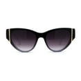 thumbnail image 1 of Womens Luxury Chic Squared Cat Eye Sunglasses White Smoke, 1 of 4