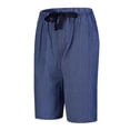 thumbnail image 4 of GLOBAL Men's Cotton Yarn Pajamas Shorts - Plaid Pajama Shorts for Men - PJ Bottoms with Pockets, 2-Pack, 4 of 8