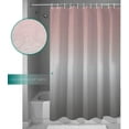 thumbnail image 2 of Shower Curtain Pink Grey Gradient Fabric Bath Curtains Solid Color Ombre Bathroom Decor Sets with Hooks Waterproof 72x72inch, 2 of 5