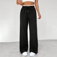 thumbnail image 3 of VBVC No Boundarie Women's Y2K Drawstring Sweatpants,Striped Side Joggers For Women,Ladies Streetwear Track Pants with Pockets,Black,S-XL, 3 of 7