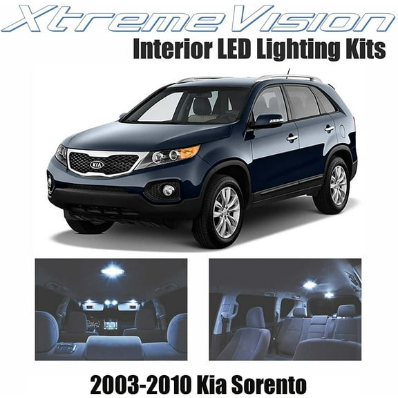 Xtremevision Interior LED for Kia Sorento 2003-2010 9 Pieces Cool White Interior LED Kit   Installation Tool