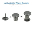 thumbnail image 3 of Pants Waist Tightener, 4 Sets of Adjustable Buttons, Waist Extender Buckle Set, Waistband Button Pins (Black), 3 of 5