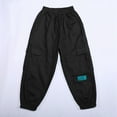 thumbnail image 6 of GBSYEWXS Childred Little Boys Pants Cargo Comfortable Soft Comfort Waist Black Trousers Size 8-9 Years, 6 of 8