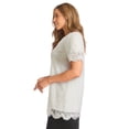 thumbnail image 4 of Jessica London Women's Plus Size Stretch Lace Tunic, 4 of 6