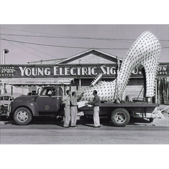 Avanti Press Silver Shoe On Truck America Collection Funny / Humorous Thank You Card