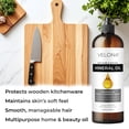 thumbnail image 5 of Velona Food Grade Mineral Oil 90 Viscosity NF USP Grade - 16 oz | for Cutting Boards, Countertops and Butcher Blocks, Stainless Steel, Knife, Tool, Machine, and Equipment | Made in the USA, 5 of 6