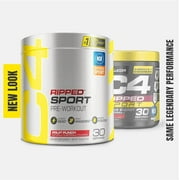 C4 Sport Ripped Pre-Workout Powder, Fruit Punch, 30 Servings