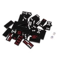 thumbnail image 2 of Fichas de Mahjong perfecl Juego de casino 32 fichas negras con 2 dados, 2 of 8