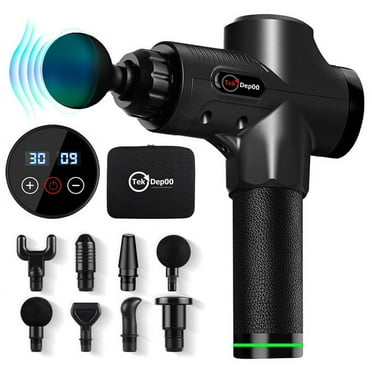 TekDep00 Muscle Massage Gun Deep Tissue Body Massager Portable Handheld Black