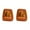 Orange, variant on 2Pcs Double Hole Pencil Sharpener, Manual Sharpener With Lid Portable Oval Design With Shavings Container For Standard Pencils Office Supplies Makeup Pencils Orange 1.93X1.73in Orange