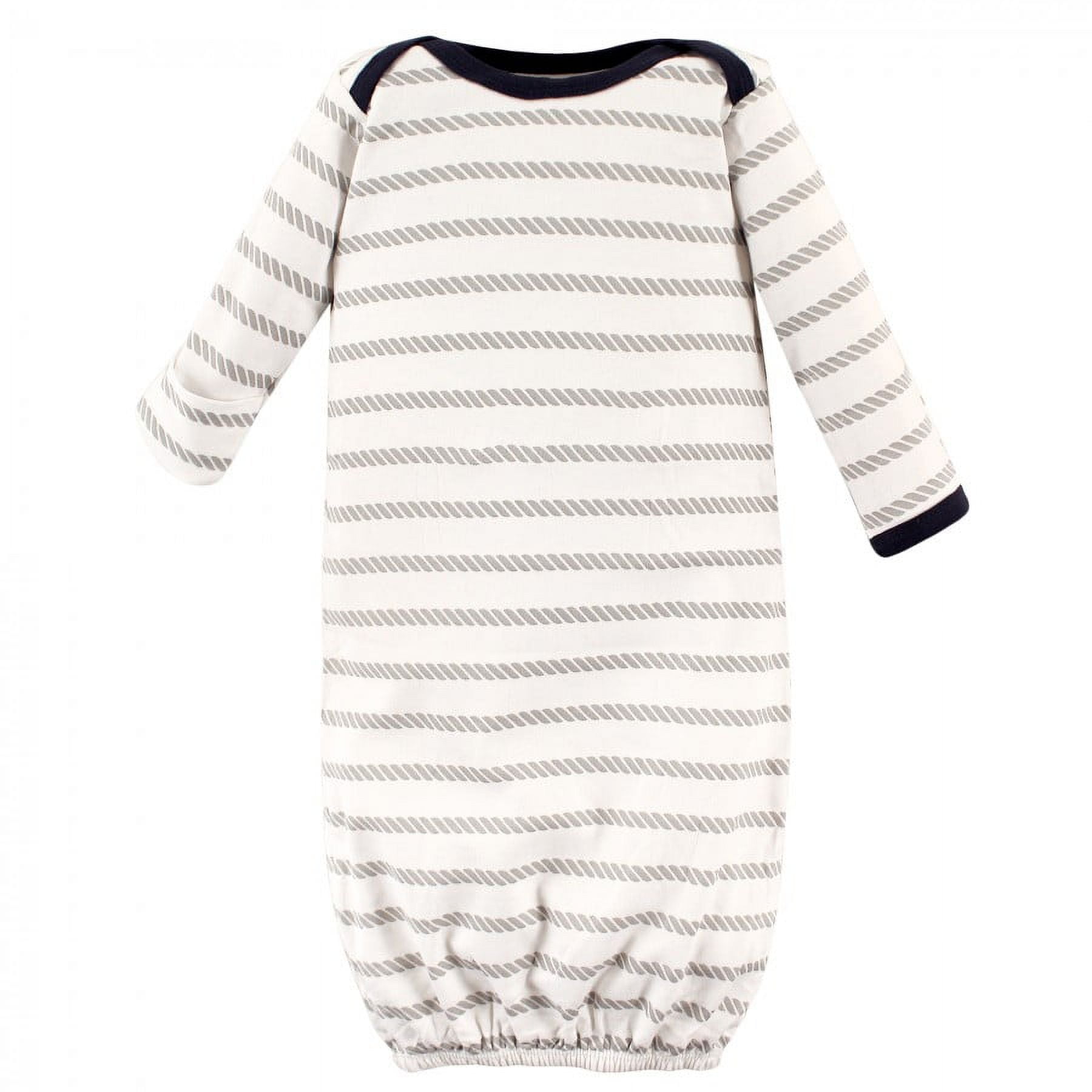 Luvable Friends Infant Boy Cotton Gowns, Boy Nautical, Preemie/Newborn