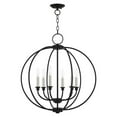 thumbnail image 2 of Livex Lighting - Milania - 6 Light Chandelier in Farmhouse Style - 25 Inches, 2 of 5