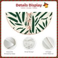 thumbnail image 3 of Rateoe Palm Branch With Leaves Pattern Christmas Tree Skirt with Ties, Christmas Tree Decorations, Farmhouse Christmas Decor Xmas Holiday Decorations-36", 3 of 6