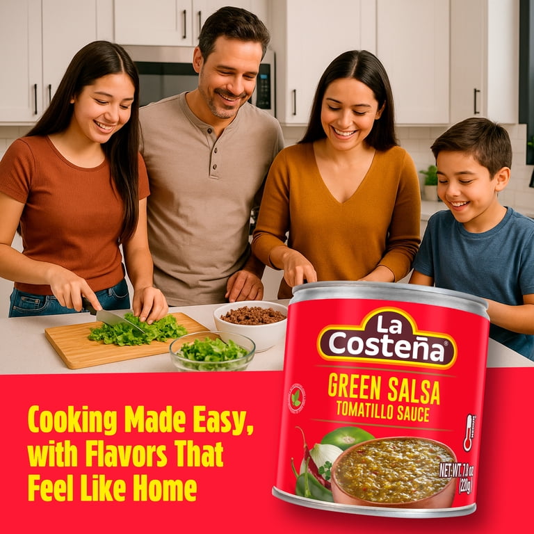 La Coste√±a, Green Salsa Verde Tomatillo Sauce, 7 oz, Medium Heat