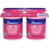 Knudsen On The Go Lowfat Cottage Cheese with 2% Milkfat, 4 Count Pack, 4 oz Cups, Refrigerated