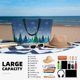 thumbnail image 5 of Fotbe Christmas Trees Bolsa de Viaje para Playa - Resistente al Agua, Bolsa Tote de Gran Capacidad y Ligera con 7 Bolsillos para Mujeres y Hombres, 5 of 7