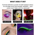thumbnail image 4 of Makeup Eyeliner Eyeshadow Face Paint Water Activated Eyeliner Palette, Matte Patterned Eyeliner, Fluorescent Body Paint, 4 of 5