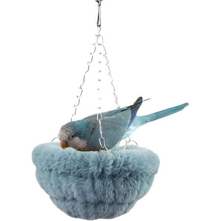 Bird Hammock Bed Faux Rabbit Fur Parrot Hanging Swing Hammock Ultra-Soft Warm Winter Nest for Budgies Parakeets Cockatiels Lovebirds Conures Quakers Bird Hammock Bed Faux Rabbit Fur Parrot Hanging Swing Hammock Ultra-Soft Warm Winter Nest for Budgies Parakeets Cockatiels Lovebirds Conures Quakers