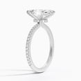 thumbnail image 2 of Dash JEWEL Marquise Cut 2 Ct Lab Created Simulated Diamond Anniversary Ring - Stamped 14K White Gold Plated Promise Anniversary Ring - Anniversary Gifts for Women's - Wedding Gifts for Mom Day, 2 of 5