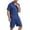 Dark Blue, variant on Dagugfen Lounge Sets for Men Pajamas Button down Shirts Shorts Loose Soft Comfy Sleepware Casual Outfits