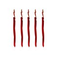 thumbnail image 3 of EeaseCA 6 Pcs Piquets de Tente de 25 cm en Forme de Chevilles de Tente avec Cordons de Traction Réfléchissants (Rouge), 3 of 7