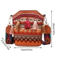 thumbnail image 3 of GEZHEN Popular Causal Crossbody Bag Women Ethnic Tassel Sling Handbag Ethnic Style Shoulder Crossbody Bag Tassel Braided Bucket Bag, 3 of 7
