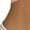Beige, variant on Women's Yoga Shapewear Hook and Eye Front Crop Top Lace Trim Three Quarter Sleeve V Neck Top Form Fitting Base Layer