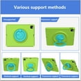 thumbnail image 4 of SaniMore for iPad Pro 12.9 2018/2020/2021/2022 Case, Kid-friendly Shockproof EVA Two-layer Protective Case 360°Rotating Kickstand Holder Anti-fall Csae for iPad Pro 12.9 2018/2020/2021/2022,Grassgreen, 4 of 9