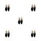 thumbnail image 1 of Sonducket Pendientes creativos con cuentas Pendientes colgantes de gota larga para joyería de mujer negro Type2 NO2, 1 of 6
