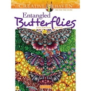 DR ANGELA PORTER Adult Coloring Books: Insects Creative Haven Entangled Butterflies Coloring Book, (Paperback)