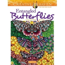 Adult Coloring Books: Insects Creative Haven Entangled Butterflies Coloring Book, (Paperback)