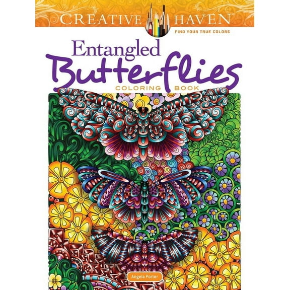 Adult Coloring Books: Insects Creative Haven Entangled Butterflies Coloring Book, (Paperback)