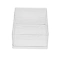 thumbnail image 1 of 1Pc Portatarjetas de visita transparente Estuche de almacenamiento de tarjetas de escritorio creativas Suministros de oficina (tres celosías), 1 of 5