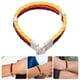 thumbnail image 2 of Pulsera con la bandera de Alemania, pulsera con la bandera nacional, joyería, regalo de viaje, pulsera trenzada de cuero sintético a la moda para hombres y mujeres, 2 of 8