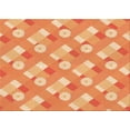 thumbnail image 1 of Ahgly Company Machine Washable Indoor Rectangle Transitional Yellow Orange Area Rugs, 7' x 9', 1 of 7