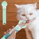 thumbnail image 4 of Cuchara dispensadora de premios para gatos – comedero de comida húmeda con mecanismo de empuje, plástico lavable, 5,8 x 25,3 cm, exprimidor sin suciedad, agujero colgante, herramienta multifuncional, 4 of 5
