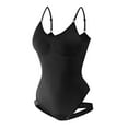 thumbnail image 4 of Miluxas Shapewear Bodysuits for Women , Tummy Control Body Shaper Seamless Sculpting Body Suit Snatched Waist Black L(L), 4 of 4