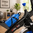 thumbnail image 4 of XtremepowerUS Indoor Stationary Exercise Bike, 22 lb Flywheel Cycling Cardio Bike with Heart Rate Monitor, Adjustable Resistance & 440 lb Capacity, Blue/Black, 4 of 10