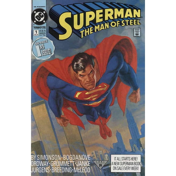 Superman: The Man of Steel #1 VF ; DC Comic Book