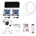 thumbnail image 1 of DIY Water Cooling Kit, 240mm Cooler Radiator G1 / 4 "CPU GPU Waterblock with LED Fan, 600L / H Pump, Hose, Tools Set, PC Water Cooler for AMD Universal Backplated, 1 of 4