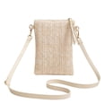 thumbnail image 3 of Small Crossbody Bags for Women, Summer Boho Crossbody Phone Purse, PU Leather Crochet Crossbody Beach Bag, 3 of 10