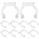thumbnail image 2 of 20 clips transparentes para tubo de lámpara T12 para instalación de tubo de luz LED, accesorios de iluminación para tubo fluorescente, clips de montaje para tubo de luz, 2 of 7