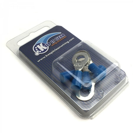 Keep It Clean Wiring Accessories KICRINGB1 by BP Ring Tongues Terminal Connector Blue .25 inch