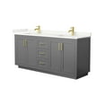 thumbnail image 4 of Wyndham Collection Wcf292972d-Qtz-Unsmxx Miranda 72" Free Standing Double Basin Vanity Set, 4 of 7