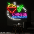 thumbnail image 2 of Glowneon Chinese Restaurant Neon Sign, Chinese Food Wall Led Decor, 2 of 4