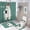 style-284, variant on Shower Curtain 4 Piece Set Personalised Scandi Fox Shower Curtain And Rugs Shower Curtain Set Kids Custom Xmas Bathroom Accessories Set Decor with 12 Hooks for Bathroom Decor Set 72inch X 72inch