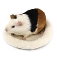 thumbnail image 1 of Hamster Bed Round Shape Plush Soft Warm Guinea Pig Bed Small Animal Sleep Mat, 1 of 7