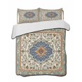 thumbnail image 2 of Ethnic Rustic Twin Size Down Alternative Comforter,Lightweight Comforter Quilt Bedding Set with Pillow Shams Boho Southwestern Antique Orange Blue Green All Seasons Bed Comforter Duvet Insert 68"x86", 2 of 7