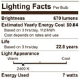 thumbnail image 5 of Euri LED Vintage Filament Light Bulb, A19, 7W, Warm White, Amber Tint, 5 of 5