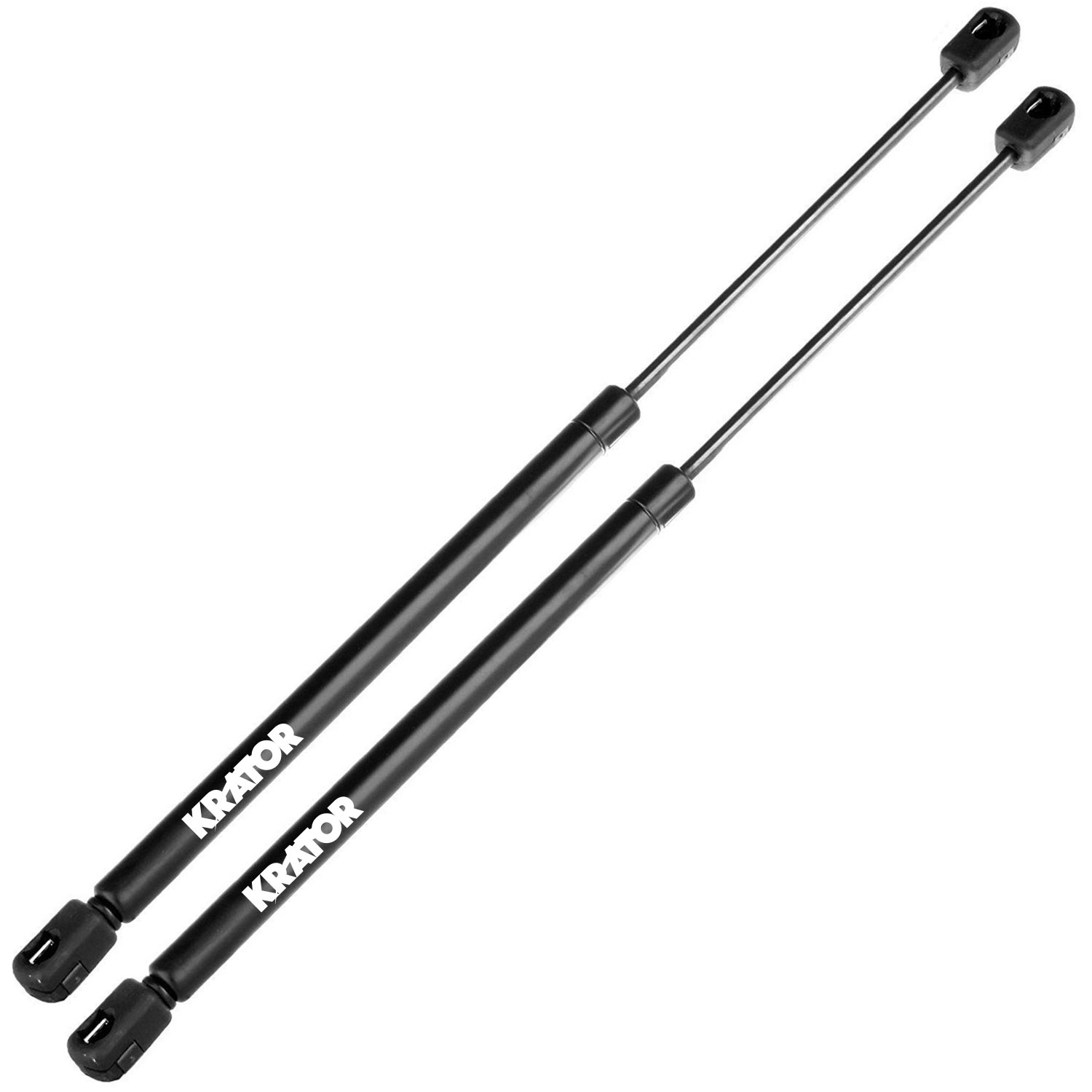 Hood Lift Supports – Jeep Liberty KJ 2002-2007 – Pair, 17.25" Extended, Black, Direct Replacement